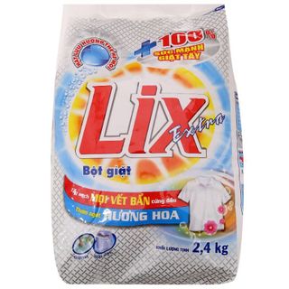 Bột giặt Lix Extra hương hoa bịch 2.4KG giá sỉ