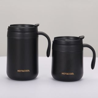 Ly Giữ Nhiệt Tay Cầm Cao Cấp Inox 304 from bầu , 350ml - 500ml ( In LoGo Theo Yêu Cầu )