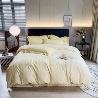 Bộ chăn ga Cotton sọc 3F dành cho khách sạn-homestay