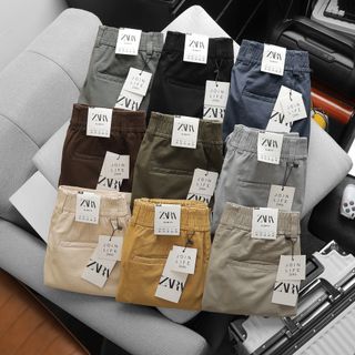 [ÔM LÔ] Quần short nam kaki lưng thun mẫu trơn không dây tiện lợi, lưng thun co giãn ôm trọn vòng bụng phong cách trẻ trung năng động QCLASSIC