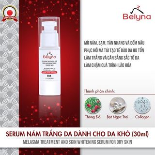 Serum nám trắng da dành cho da khô Belyna 30ml