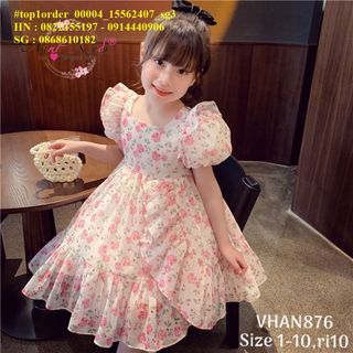 💖Hàng sỉ HN💖 Váy bé gái tay bồng đuôi cá, vải voan mềm, size 1-10, top1order_00004_15562407_sg3 giá sỉ