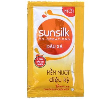 Dầu gội đầu / dầu xả Sunsilk mềm mượt dịu kỳ dây 10 gói (Vàng) giá sỉ