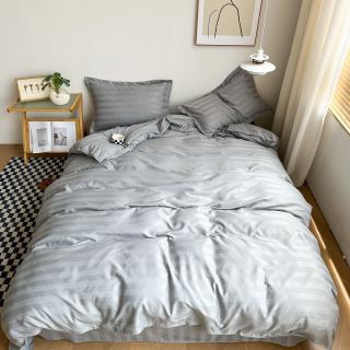 Bộ chăn ga Cotton sọc 3F dành cho khách sạn-nhà nghỉ-homestay
