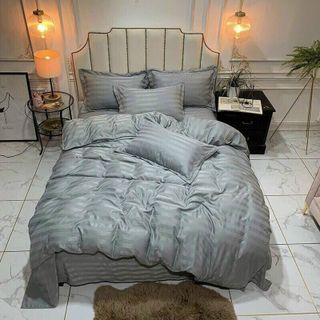 Bộ chăn ga Cotton sọc 3F dành cho khách sạn-nhà nghỉ-homestay