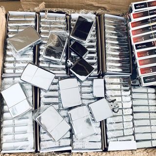 Bật lửa zippo bạc , Zippo trơn bạc bằng thép - Chuyên sỉ Zippo, bật lửa, hột quẹt bán buôn sỉ lẻ sll giá sỉ