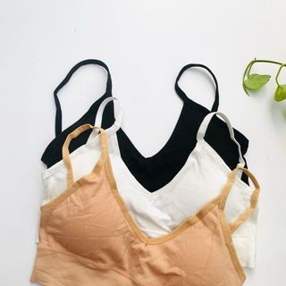 Áo bra dệt trơn chữ u