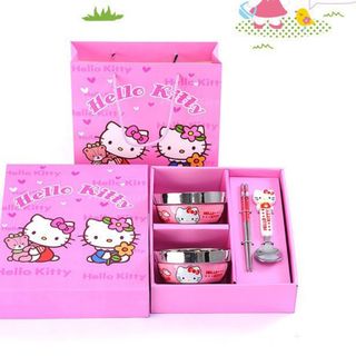 Bộ bát , muỗng đũa hoạt hình cho bé