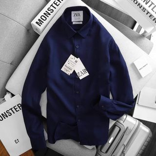 Áo sơ mi nam cotton lụa co giãn nhẹ vải dày dặn, form dáng trẻ trung, năng động XƯỞNG MAY QCLASSIC
