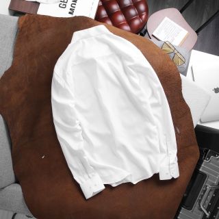 Áo sơ mi nam cotton lụa co giãn nhẹ vải dày dặn, form dáng trẻ trung, năng động XƯỞNG MAY QCLASSIC
