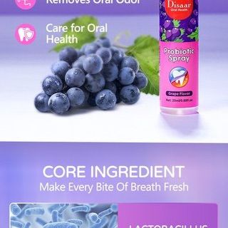 Xịt Thơm Miệng Mùi Nho Đưa bạn đến gần nhau hơn 20ml