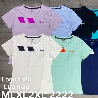Áo nữ logo thêu mới nhất 2023 Thể Thao Siêu Đẹp