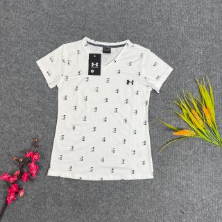 Áo nữ under cổ tim logo thêu mới nhất 2023 Thể Thao Siêu Đẹp