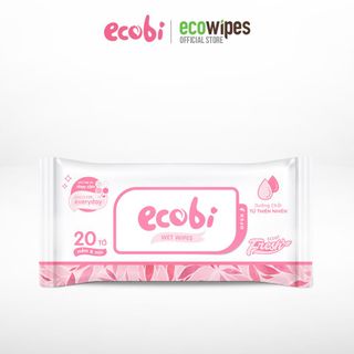 Khăn ướt em bé hương dịu nhẹ Ecobi 20 tờ