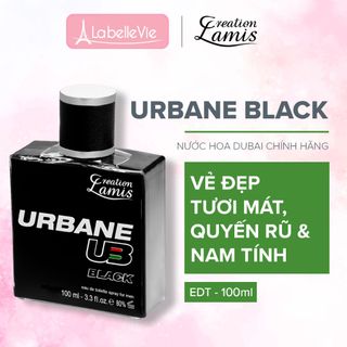 Nước hoa nam Dubai Creation Lamis Urban Black hương thơm tươi mát và nam tính 100ml giá sỉ