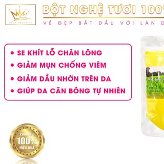 Mask Bột nghệ tươi 100% nguyên chất nhà Phap Cosmetic TẶNG KÈM 1 CÂY CỌ SILICON