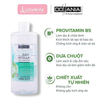 Nước tẩy trang Dollania Micellaire Pro Vitamin B5 & Tinh chất dưa leo 500ml (9122) giá sỉ