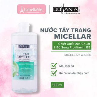 Nước tẩy trang Dollania Micellaire Pro Vitamin B5 & Tinh chất dưa leo 500ml (9122)