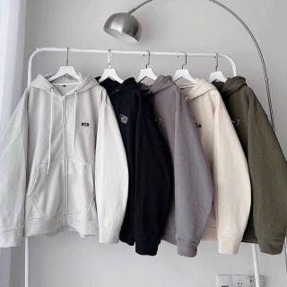 Áo khoác nỉ tem in chữ nổi WZS, dây kéo phao, nón lót 2 lớp nỉ vải chính. Giá sỉ - giá bán buôn