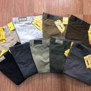 Quần dài kaki cotton nam trung niên form đứng vải dày dặn, mềm mịn, thoáng khí và mát mẻ QCLASSIC