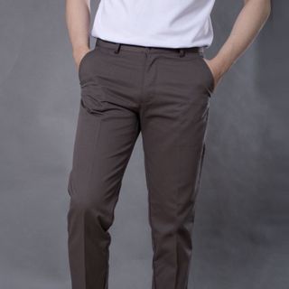 Quần dài kaki cotton nam trung niên form đứng vải dày dặn, mềm mịn, thoáng khí và mát mẻ QCLASSIC