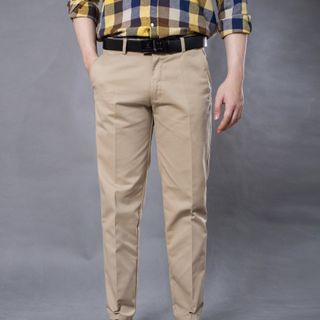 Quần dài kaki cotton nam trung niên form đứng vải dày dặn, mềm mịn, thoáng khí và mát mẻ QCLASSIC