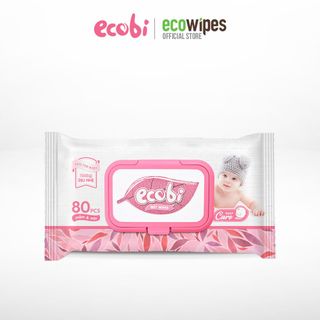 Khăn ướt em bé hương dịu nhẹ Ecobi 80 tờ
