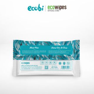 Khăn ướt em bé không mùi Ecobi 80 tờ