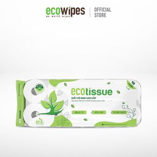 Giấy vệ sinh 10 cuộn Eco Tissue - Có lõi