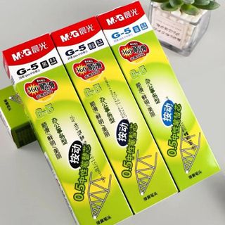 Ruột bút nước béo M&G G5 (20/240) - Xanh/Đen/Đỏ