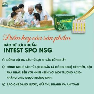 Thực phẩm bảo vệ sức khoẻ - Bào tử lợi khuẩn Intest Spo NSG 4,9