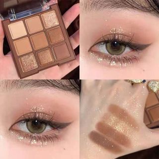 Phấn mắt cao cấp K’APEINE 9 ô tone nâu đất quyến rũ 3b/lô