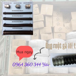 Ống ruột gà lõi thép tráng kẽm bọc nhựa PVC