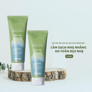 Sữa Rửa Mặt Rau Má Jeju Cica Prettyskin 150ml