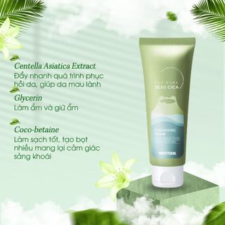 Sữa Rửa Mặt Rau Má Jeju Cica Prettyskin 150ml