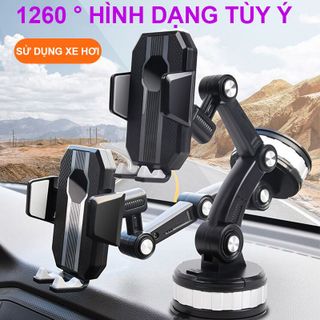 Giá Đỡ Điện Thoại Trên Ô Tô Đa Năng, Kẹp Điện Thoại Xoay 360 Độ Siêu Chắc Chắn Chống Rung, Gắn Trên Bất Kỳ Bề Mặt Nào Bảo Hành 6 Tháng Đổi Mới