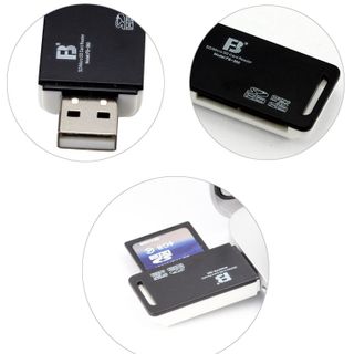 Đầu đọc thẻ nhớ SD Micro SD hàng chính hãng đa năng cho máy tính PC hỗ trợ mọi thẻ SDHC Micro SDHC