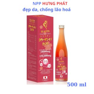 Nước uống trắng da Collagen NANO SAKURA 180,000mg – Chai 500ml giá sỉ