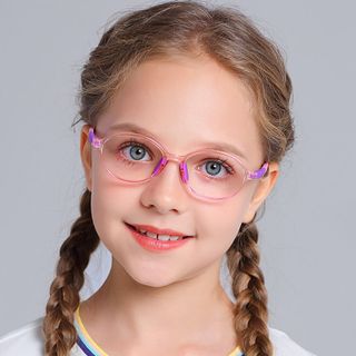 [Dẻo xịn] Kính cho bé gọng dẻo form bầu ôm mặt chống chói, chống tia UV400 mã 2234
