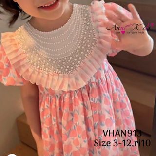 Hàng sỉ HN☘️ Váy thô tơ cổ ngọc, tay lồng đèn cho bé gái, chất tơ xịn xò, size 3t-12t, top1order_00004_07592807_sg1 giá sỉ