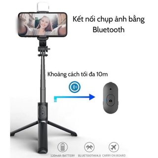 Gậy Chụp Ảnh Tự Sướng 3 Chân Đa Năng Q07, Q07s Kèm Đèn Selfie + Remote Bluetooth Siêu Tiện Lợi giá sỉ
