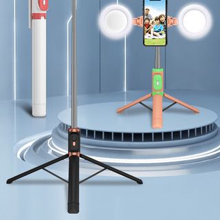 Gậy Chụp Ảnh Tự Sướng 3 Chân Đa Năng Q07, Q07s Kèm Đèn Selfie + Remote Bluetooth Siêu Tiện Lợi