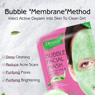 Mặt Nạ Trà Xanh Mật Ong Natural Làm Sạch Sâu, Giảm Mụn Thâm , Se Khít Lỗ Chân Lông Giúp Da Trắng Sáng ( 1hop/8mieng )