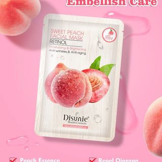 Mặt Nạ Đào Retinol Cải Thiện Nuôi Dưỡng Da Trắng Sáng Chắc Khoẻ, Nâng Cơ , Cải thiện Vết Nhăn Giúp da hồng Hào ( 1hop/10mieng )