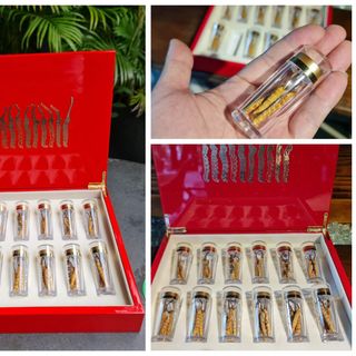 Đông trùng Hạ thảo Tây Tạng khô nguyên con size 5 con/gr loại hộp 10gr - Tổng 50 con