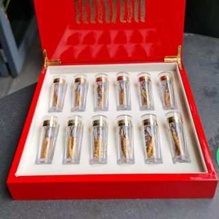 Đông trùng Hạ thảo Tây Tạng khô nguyên con size 4 con/gr loại hộp 10gr - Tổng 40 con