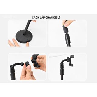 Giá đỡ điện thoại để bàn,Livestream, kẹp chống lưng xoay 360,chân đế tròn để bàn, giá đỡ tiện lợi đa năng học tật làm việc