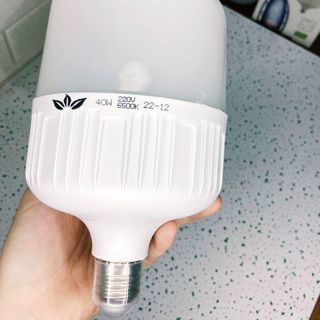 Bóng đèn 40W Led Bulb hình trụ sáng trắng 6500K - Loại TỐT sáng trưng