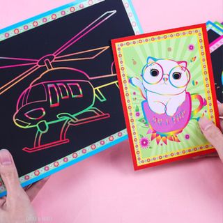 Tranh cạo tranh ma thuật 2 mặt