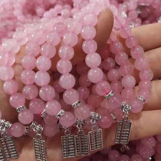 Chuỗi đeo tay 8li hồng mix phụ kiện đẹp rẻ nhất